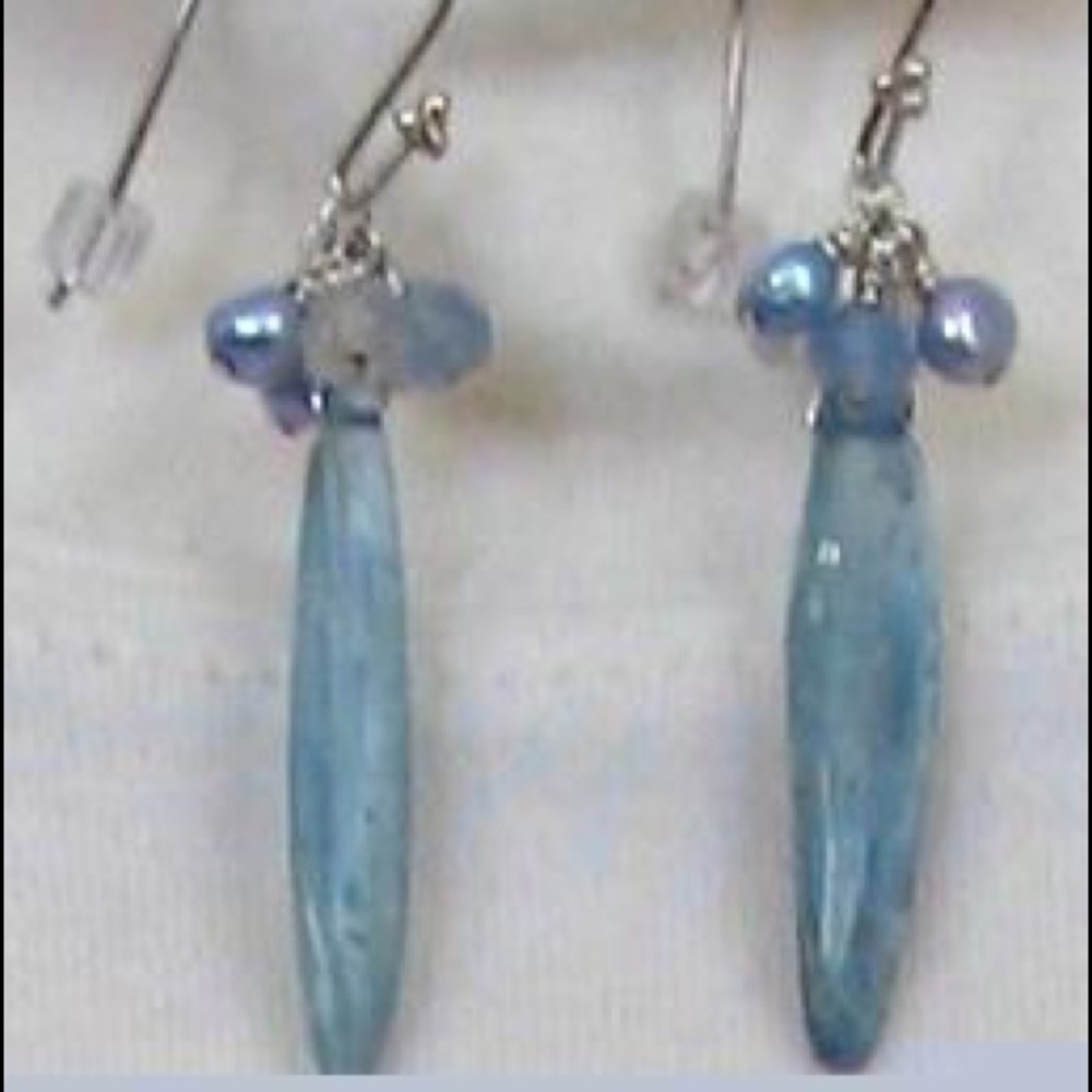 Ice Kyanite Earrings- handcrafted